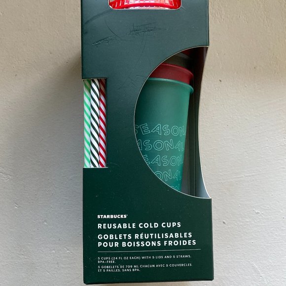 Starbucks Reusable Cold Cups Holiday 2019 - Picture 1 of 3